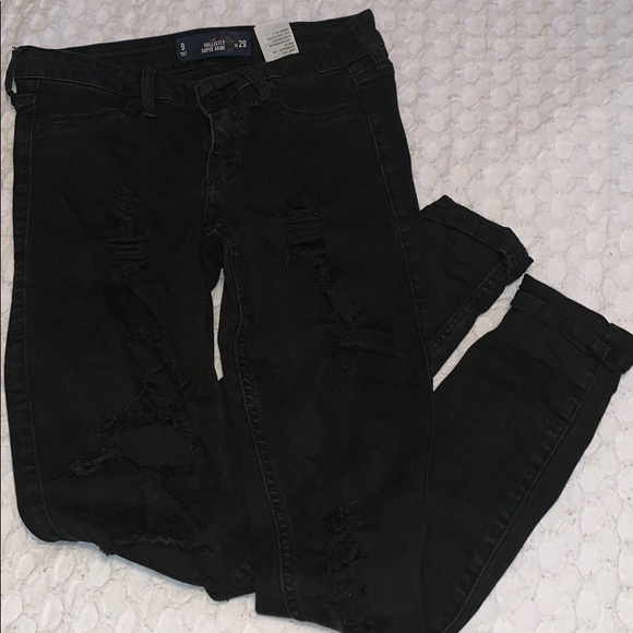 Hollister Jeans Ripped Black Jeans Poshmark
